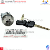 69057-35050 Genuine IGNITION SWITCH LOCK CYLINDER, KEY SET Toyota 4Runner Pickup Hilux JPP/VWP