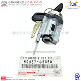 69057-35050 Genuine IGNITION SWITCH LOCK CYLINDER, KEY SET Toyota 4Runner Pickup Hilux JPP/VWP