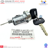 69057-35050 Genuine IGNITION SWITCH LOCK CYLINDER, KEY SET Toyota 4Runner Pickup Hilux JPP/VWP