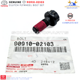 90910-02103 CLUTCH FLYWHEEL BOLT SET OF 8 PCS Genuine Toyota Supra MR-2 Lexus SC300