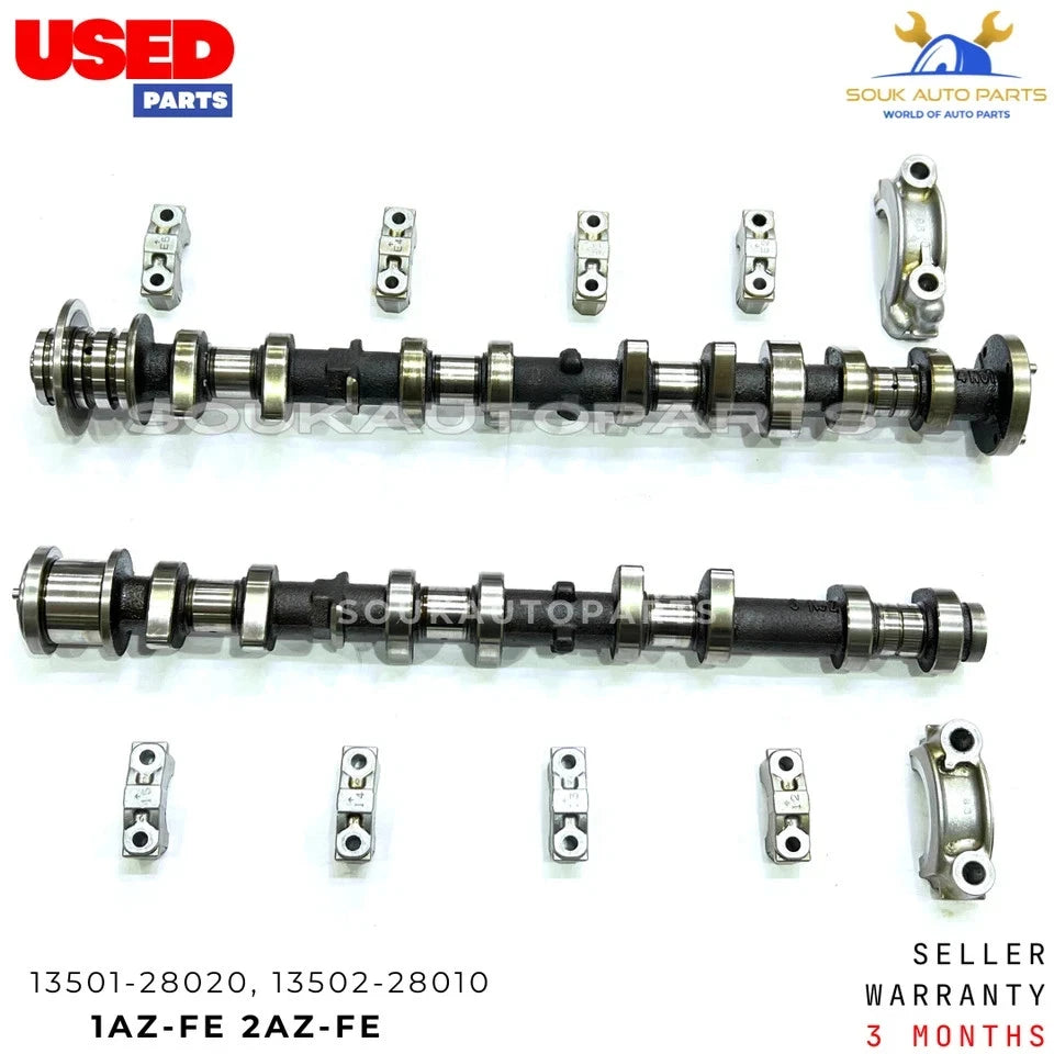 CAMSHAFTS INLET & EXHAUST + GEARS W/CAPS For TOYOTA 1AZ-FE 2AZ CAMRY 2.0 & 2.4L