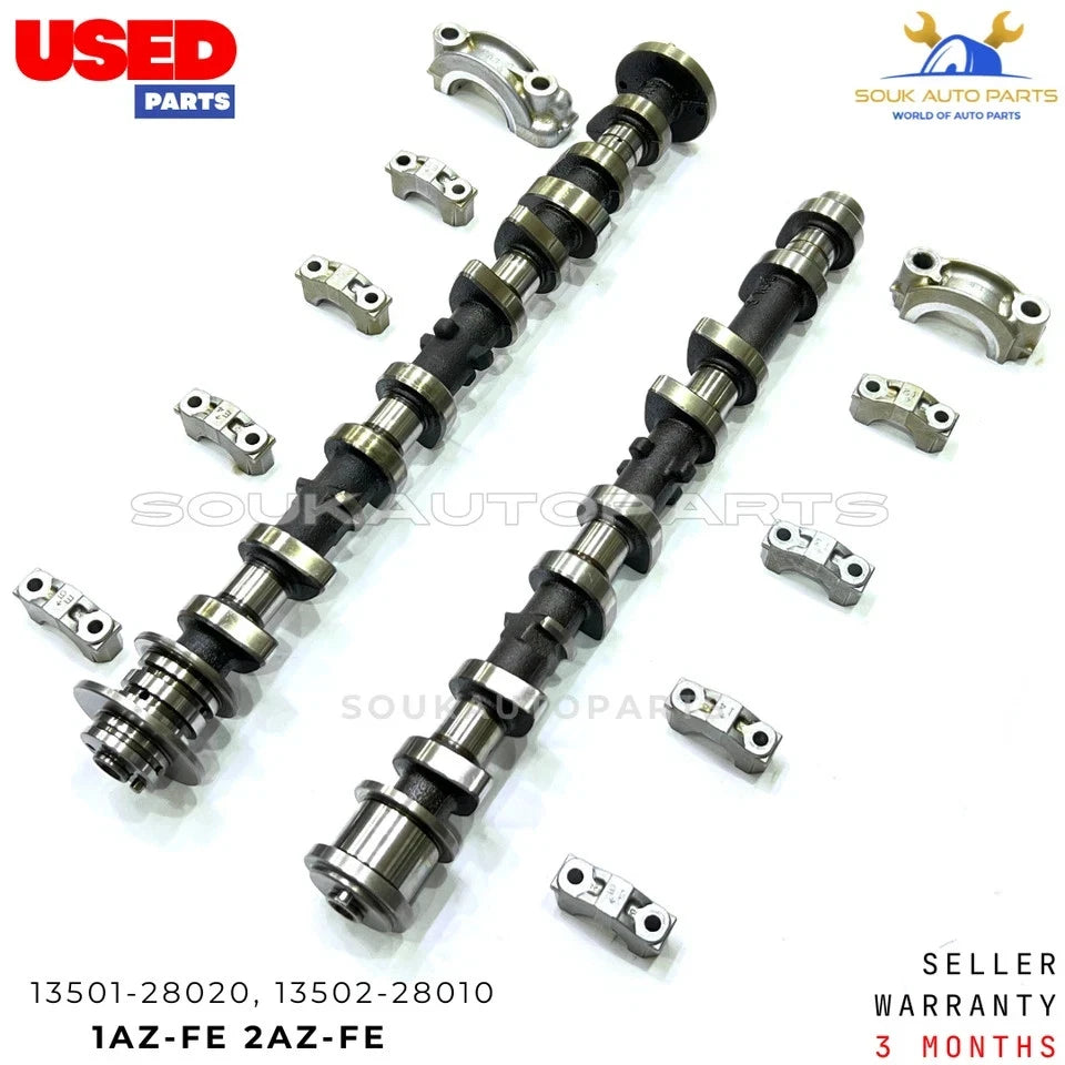 CAMSHAFTS INLET & EXHAUST + GEARS W/CAPS For TOYOTA 1AZ-FE 2AZ CAMRY 2.0 & 2.4L