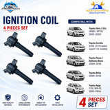 New Ignition Coil Pack 90919-T2010 Toyota Corolla Yaris Vitz Passo 1.0L 1.3L 1.5L