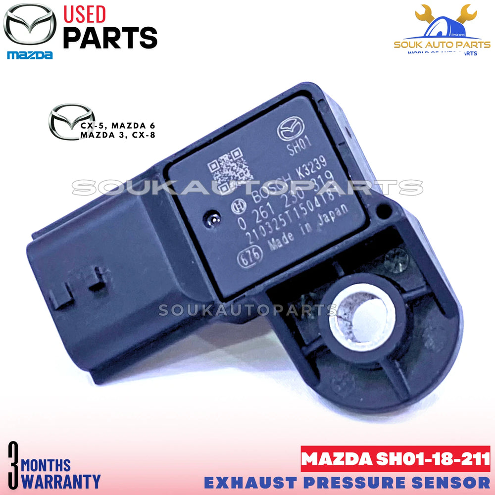 Diesel Exhaust Pressure Sensor SH01-18-211 CX-5 Mazda 3 6 - Genuine Used