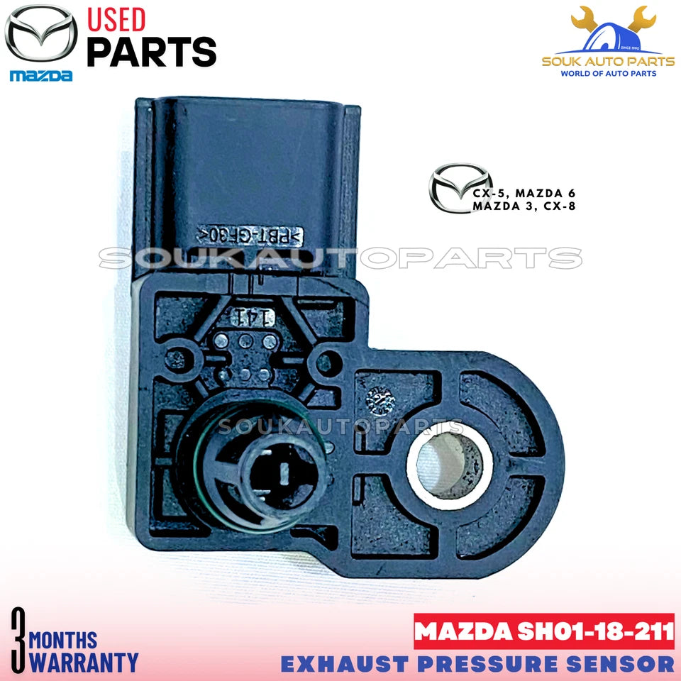 Diesel Exhaust Pressure Sensor SH01-18-211 CX-5 Mazda 3 6 - Genuine Used