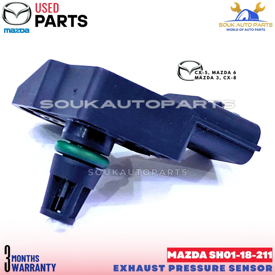 Diesel Exhaust Pressure Sensor SH01-18-211 CX-5 Mazda 3 6 - Genuine Used