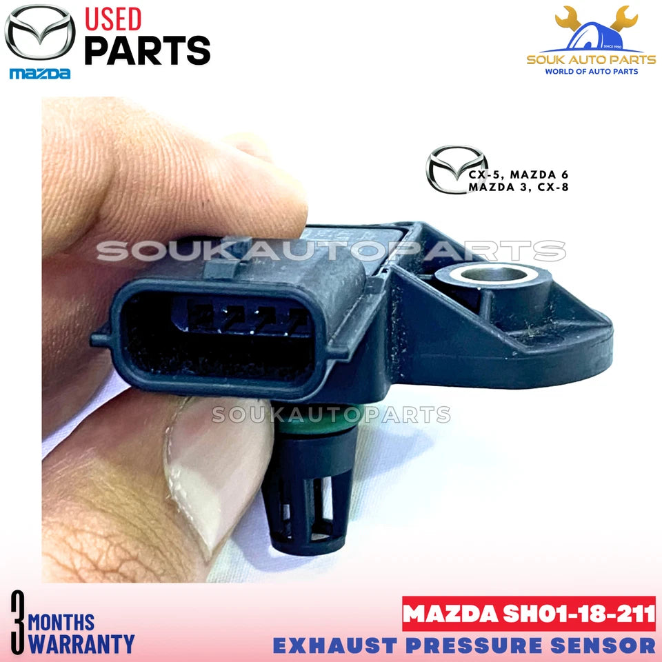 Diesel Exhaust Pressure Sensor SH01-18-211 CX-5 Mazda 3 6 - Genuine Used