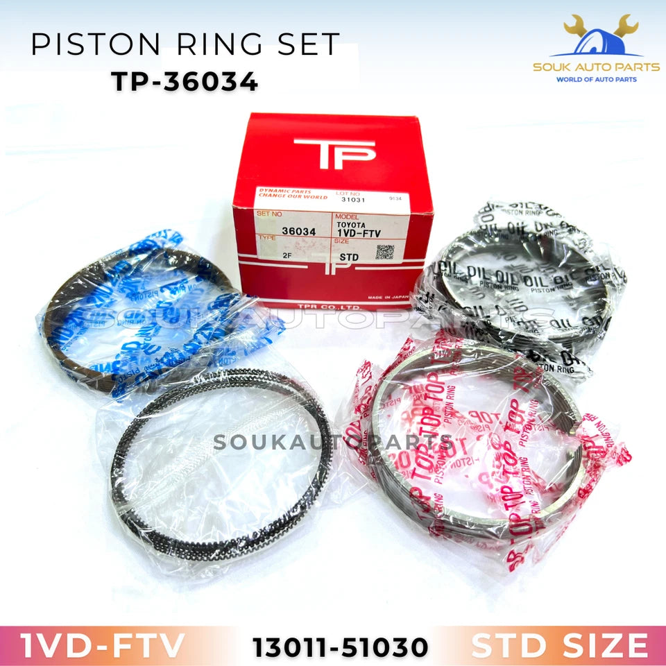 GASKET KIT + PISTON RING + BEARING SET 1VDFTV For Toyota LAND CRUISER 4.5L 07-17
