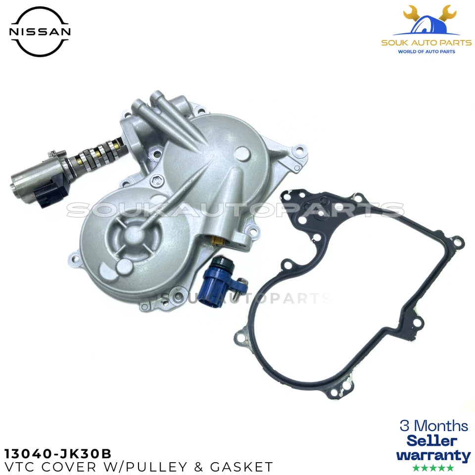Genuine Nissan VTC Cover & Magnet Kit LH 13040-JK30B 350Z 370Z G37 G35 W/ Gasket