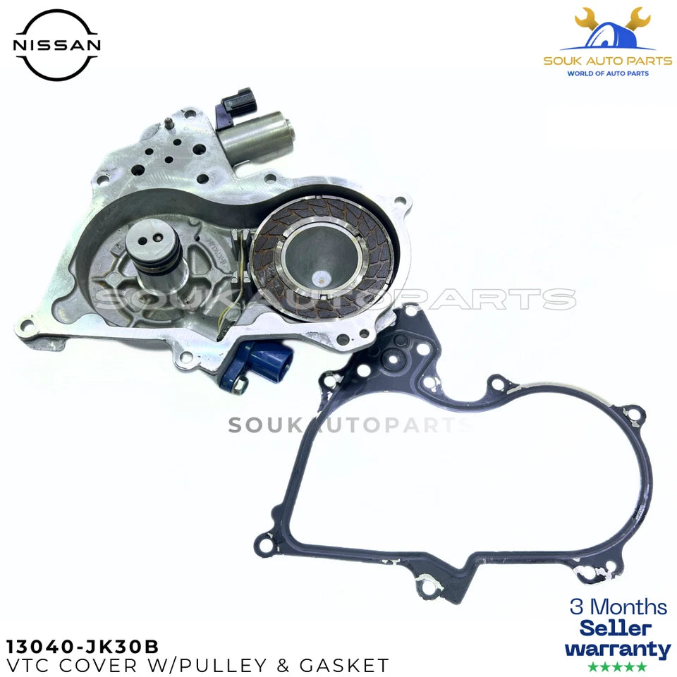 Genuine Nissan VTC Cover & Magnet Kit LH 13040-JK30B 350Z 370Z G37 G35 W/ Gasket