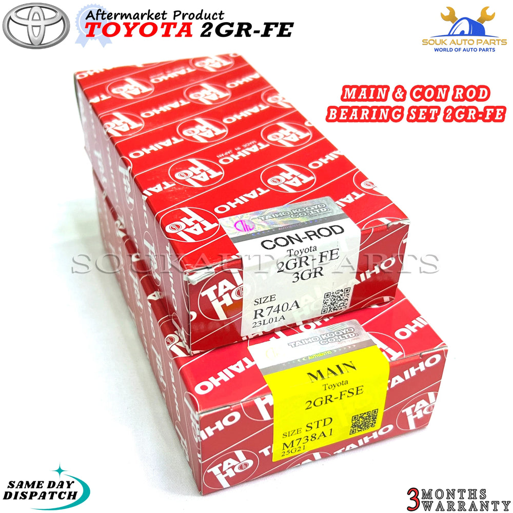 MAIN & CON ROD BEARING SET 2GR-FE For Toyota AVALON RAV4 LEXUS ES350 3.5Ltr