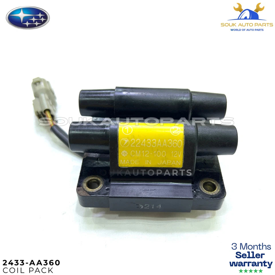 OEM Ignition Coil & Spark Plug Wires for JDM Subaru Impreza WRX STi EJ20K Turbo