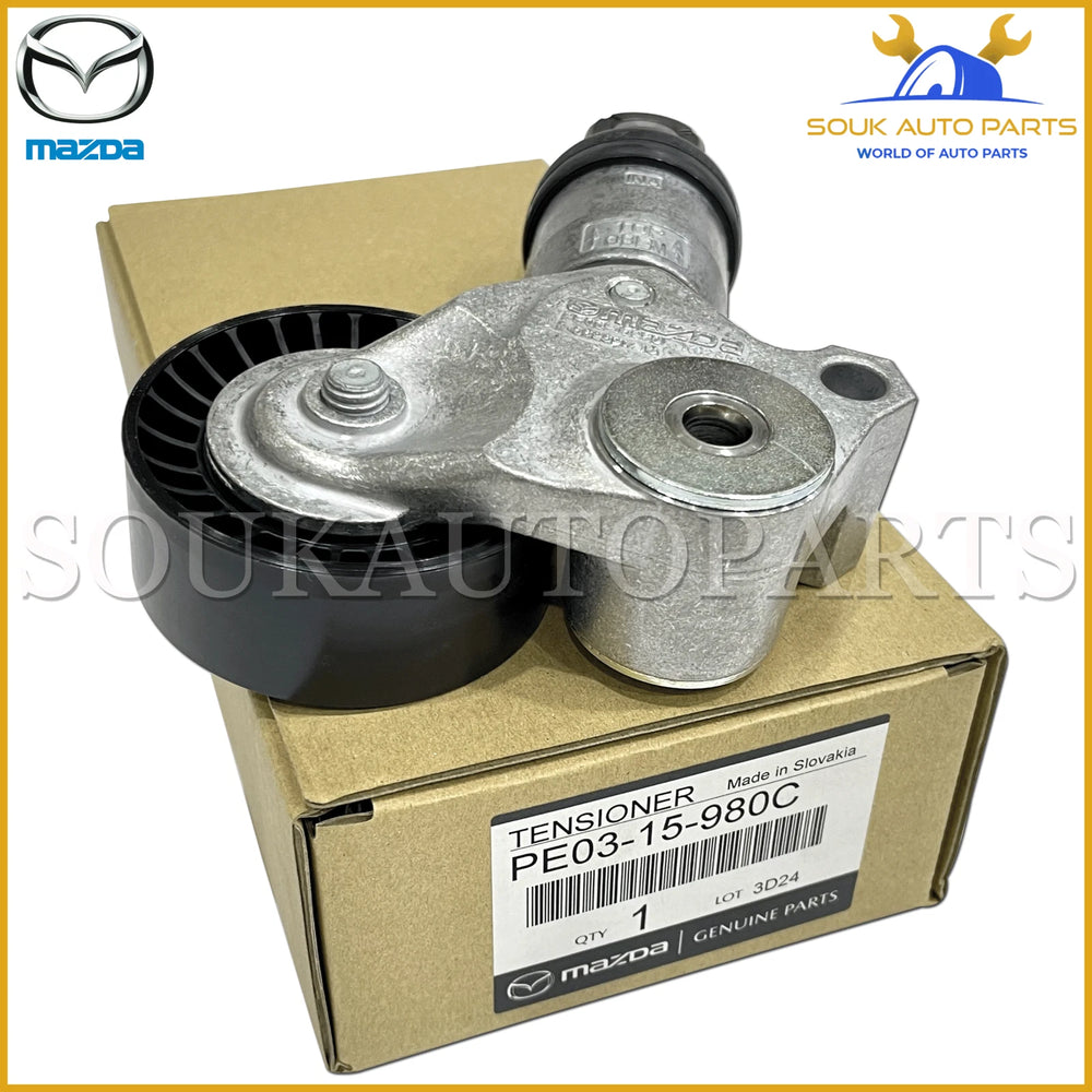 PE03-15-980C Genuine Mazda TENSIONER, BELT V PE0315980C OEM