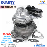 17201-11070 TURBO CHARGER 2GD-FTV For Toyota HILUX PRADO INNOVA FORTUNER 2.4Ltr