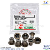 8x 22224-2G000 Engine Valve Stem Oil Seal Set 8Pc Fits Hyundai Kia 1.8 2.0 2.4L