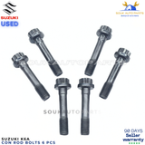 6 x Connecting Rod BOLTS K6A Genuine Suzuki Alto Wagon R Cappuccino Every 0.66L USED