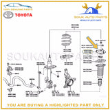 48609-48060 Genuine Toyota SUPPORT SET OF 2, FRONT SUSPENSION RH/LH