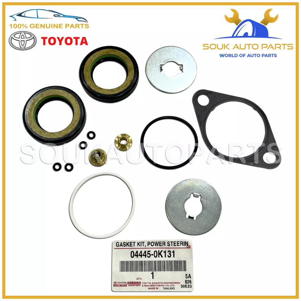04445-0K131 Genuine Toyota GASKET KIT,POWER STEERING GEAR FOR RACK &amp; PINION OEM
