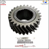 33336-26020 Genuine Toyota GEAR, 5TH 3333626020 OEM DYNA HIACE HILUX LC LC PRADO