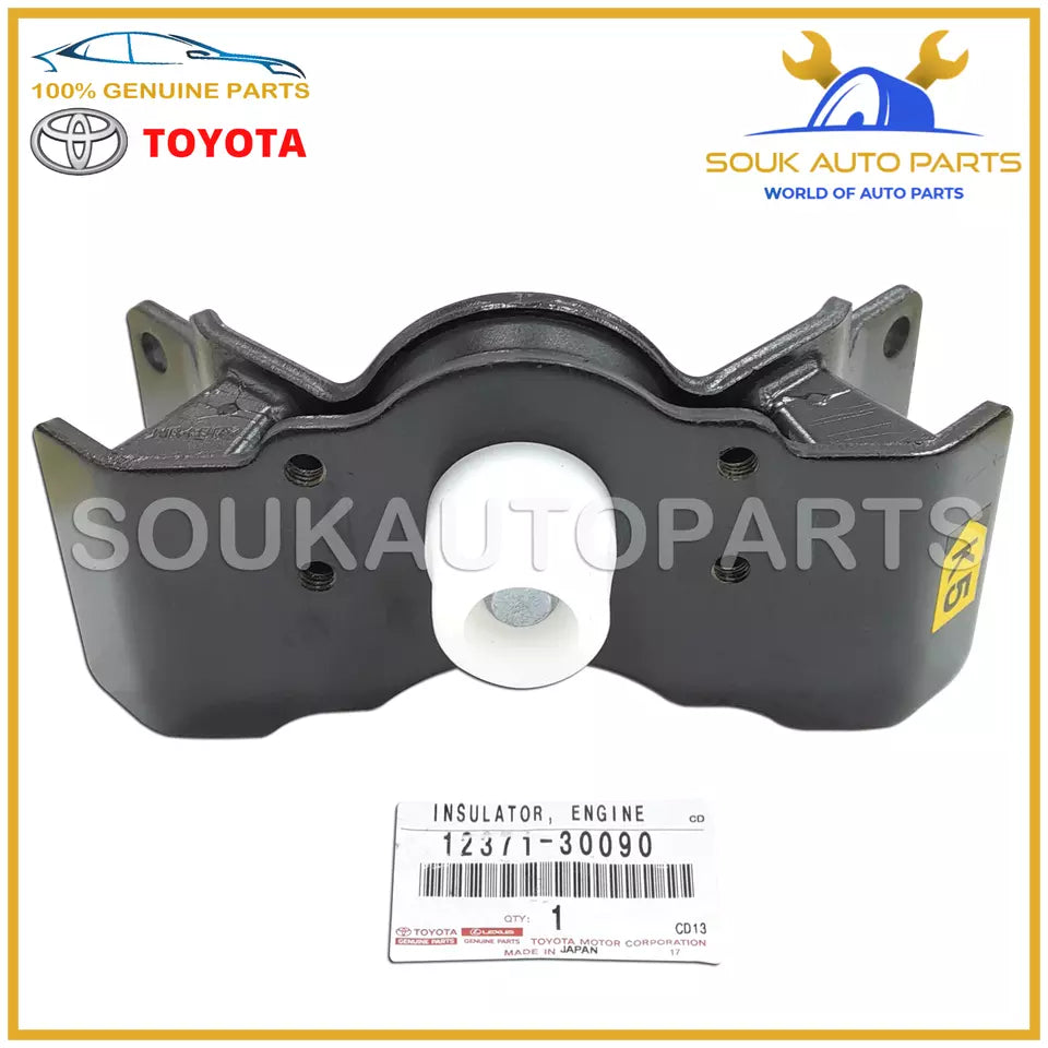 12371-30090 Genuine Toyota INSULATOR, ENGINE MOUNTING, REAR NO.1 1237130090 OEM
