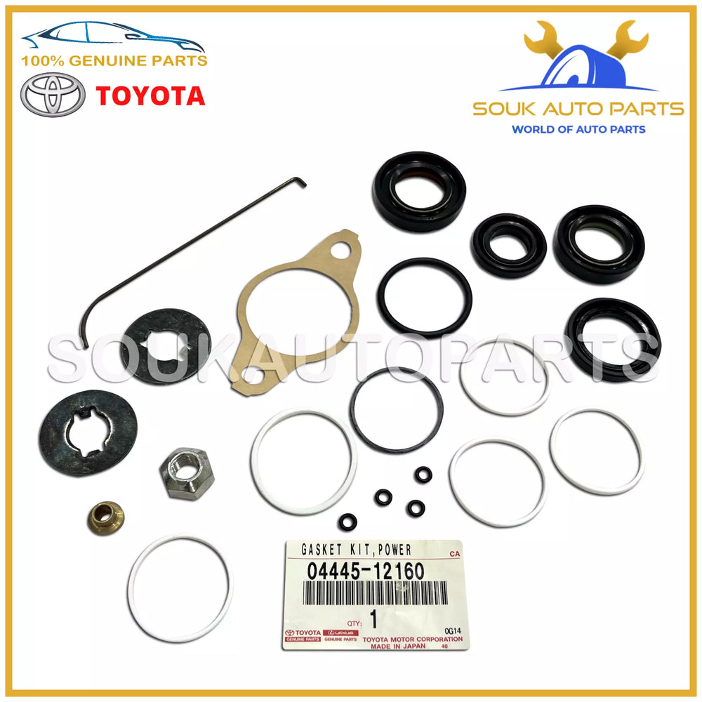 04445-12160 Genuine Toyota GASKET KIT, POWER STEERING GEAR (RACK &amp; PINION) OEM