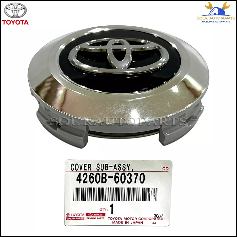 4260B-60370 Genuine Toyota ORNAMENT ASSY, WHEEL HUB SET OF 4 Pcs 4260B60370 OEM
