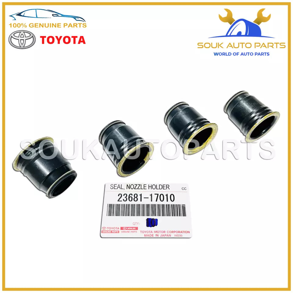 23681-17010 Genuine Toyota NOZZLE HOLDER SEAL (Set of 4 Pcs) 2368117010 OEM