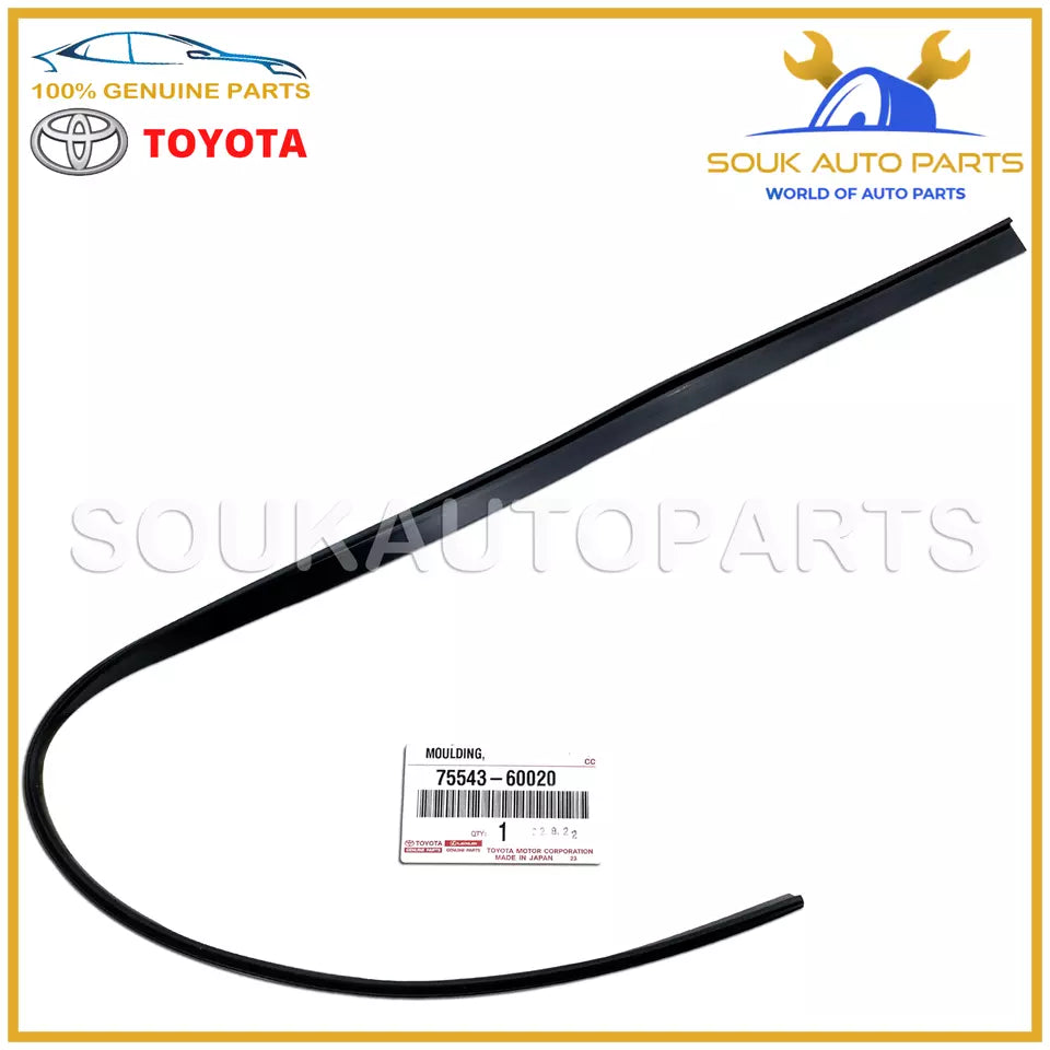 75543-60020 Genuine Toyota MOULDING,WINDSHIELD, OUTSIDE NO.2 RH 7554360020 LX470