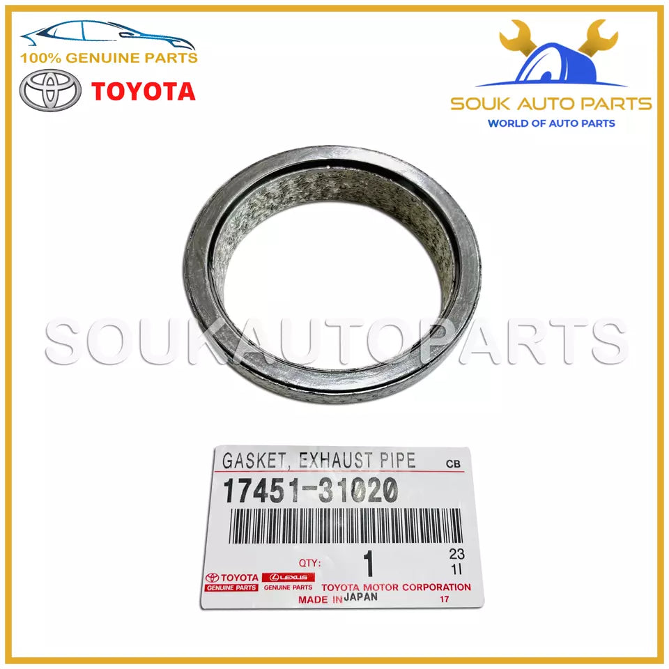 17451-31020 Genuine Toyota GASKET, EXHAUST PIPE 1745131020 OEM