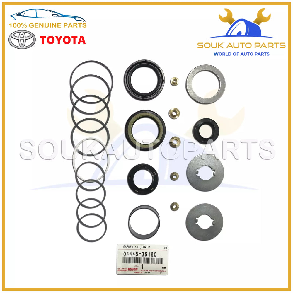 04445-35160 Genuine Toyota GASKET KIT POWER STEERING GEAR (FOR RACK &amp; PINION)