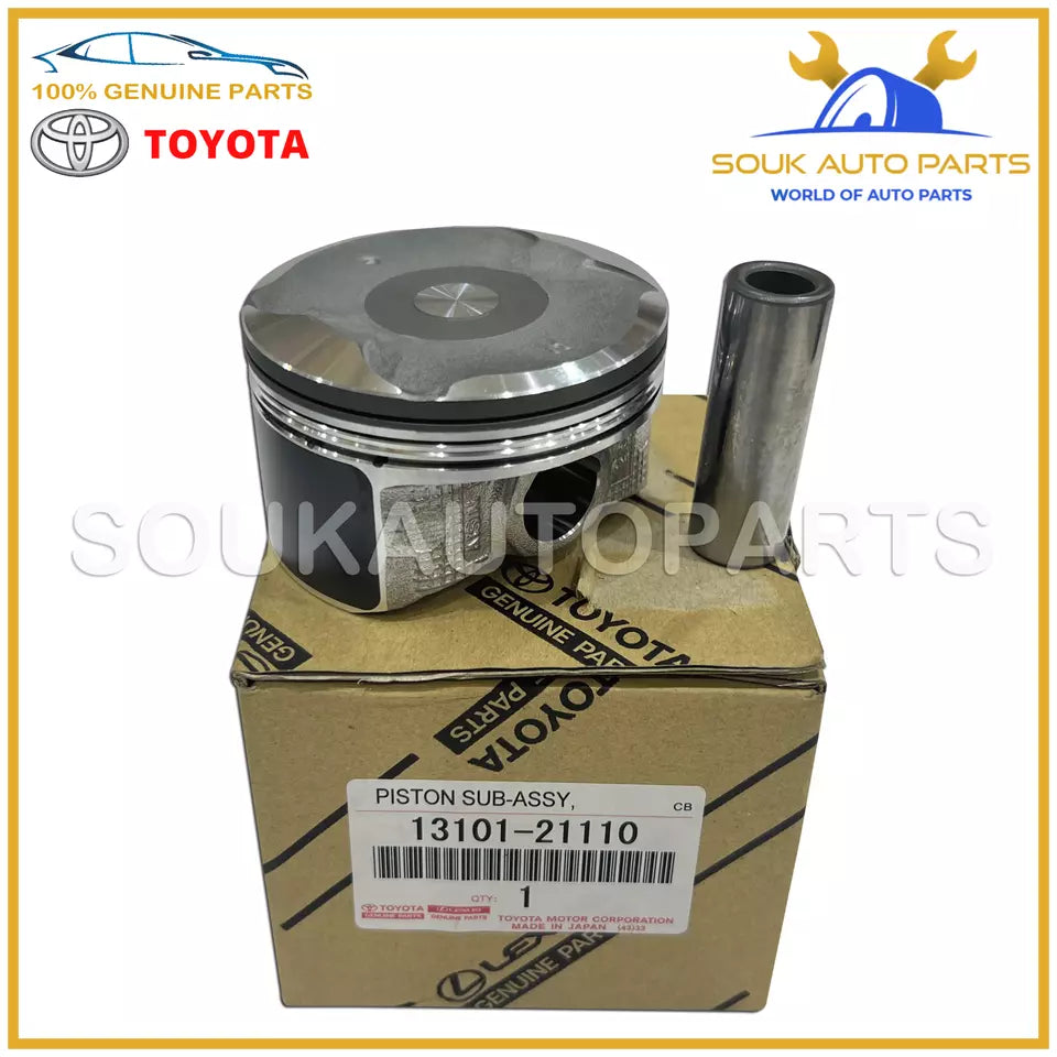 13101-21110 Genuine Toyota PISTON SUB-ASSY W/PIN 1310121110 OEM PRIUS