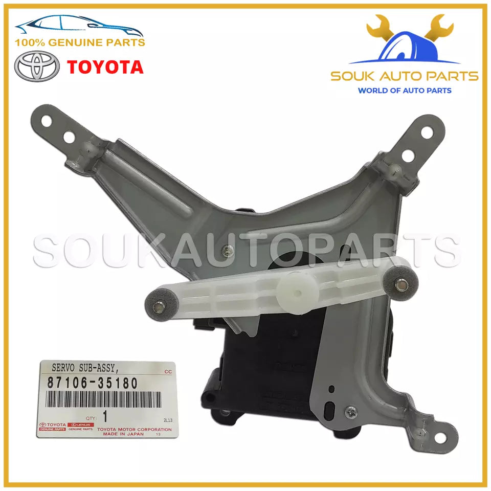 87106-35180 Genuine Toyota SERVO SUB ASSY, DAMPER (FOR AIRMIX) 8710635180 OEM
