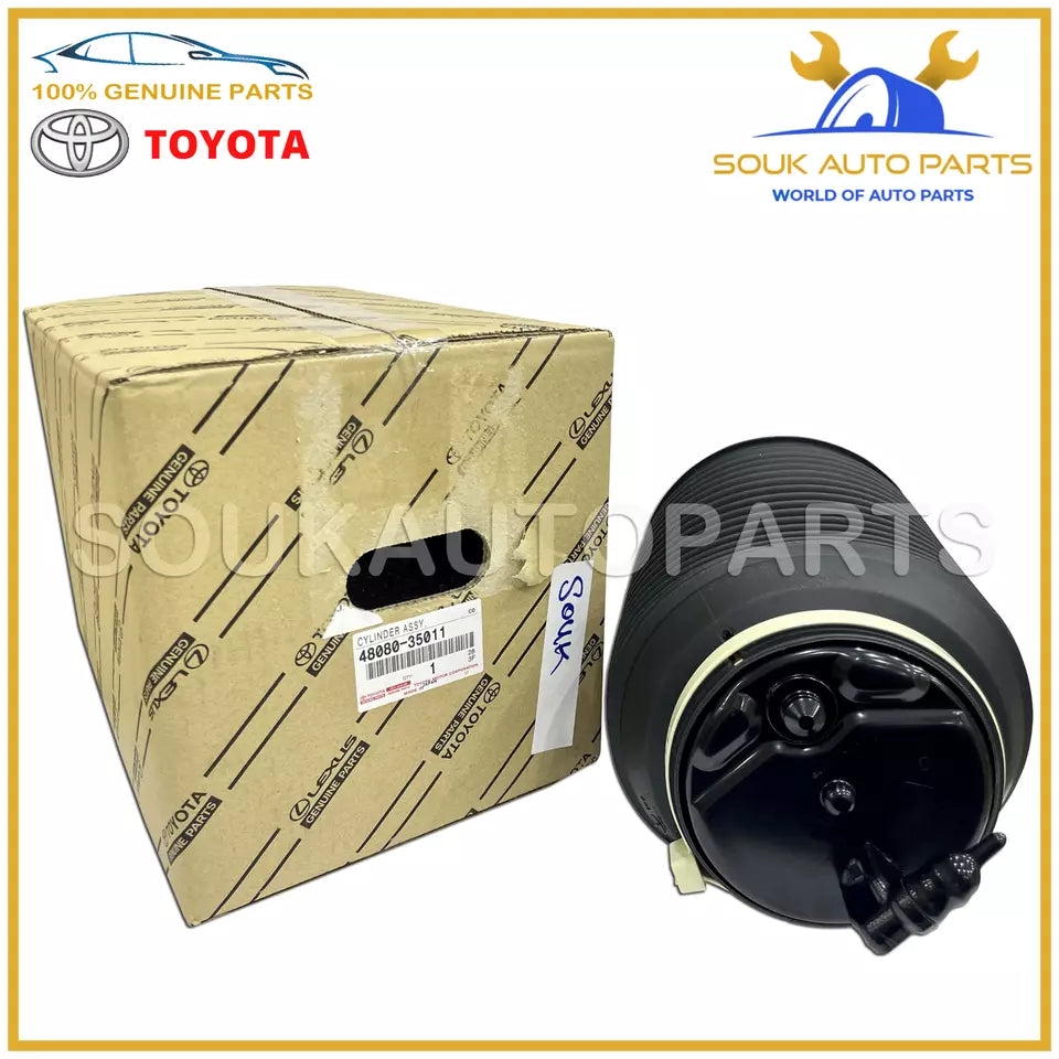 48080-35011 Genuine Toyota CYLINDER ASSY, PNEUMATIC, REAR RH OEM GX470 PRADO