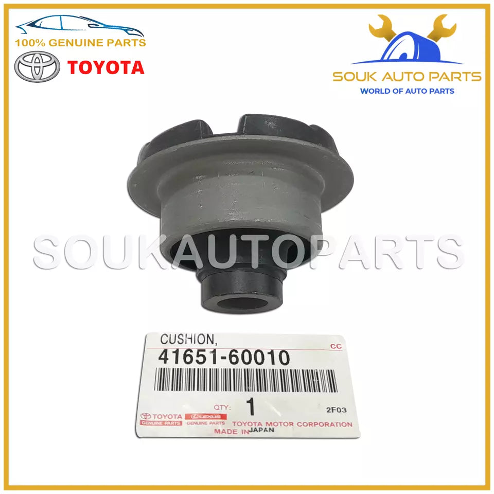 41651-60010 Genuine Toyota CUSHION, FR DIFFERENTIAL MOUNT, NO.1 4165160010 OEM