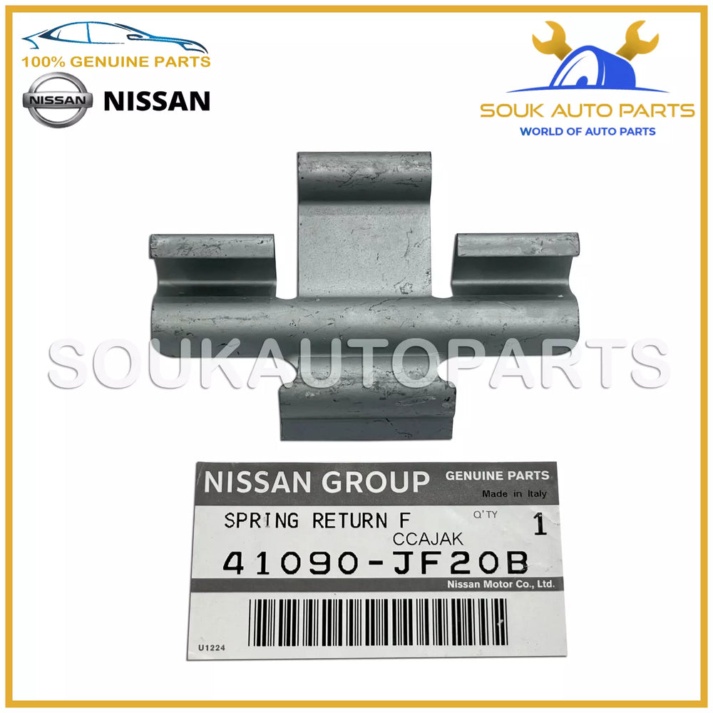 41090-JF20B Genuine Nissan SPRING-RETURN,FRONT BRAKE SHOE 41090JF20B OEM