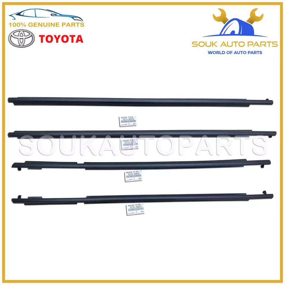 Genuine Toyota DOOR BELT MOULDING SET FOR LAND CRUISER PRADO OEM
