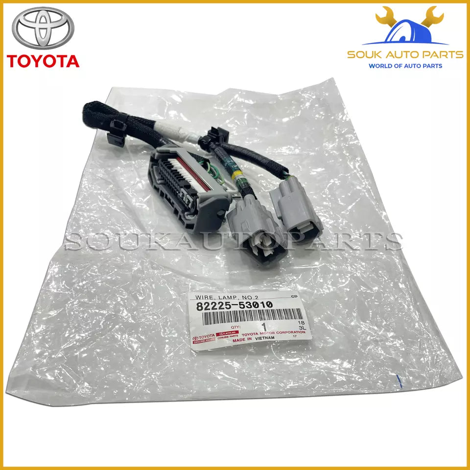 82225-53010 Genuine Toyota WIRE, LAMP, NO.2 8222553010 OEM