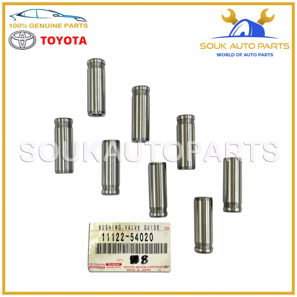 11122-54020 Genuine Toyota ENGINE VALVE GUIDE 2L 2L-T 3L 5L SET OF 8 Pcs