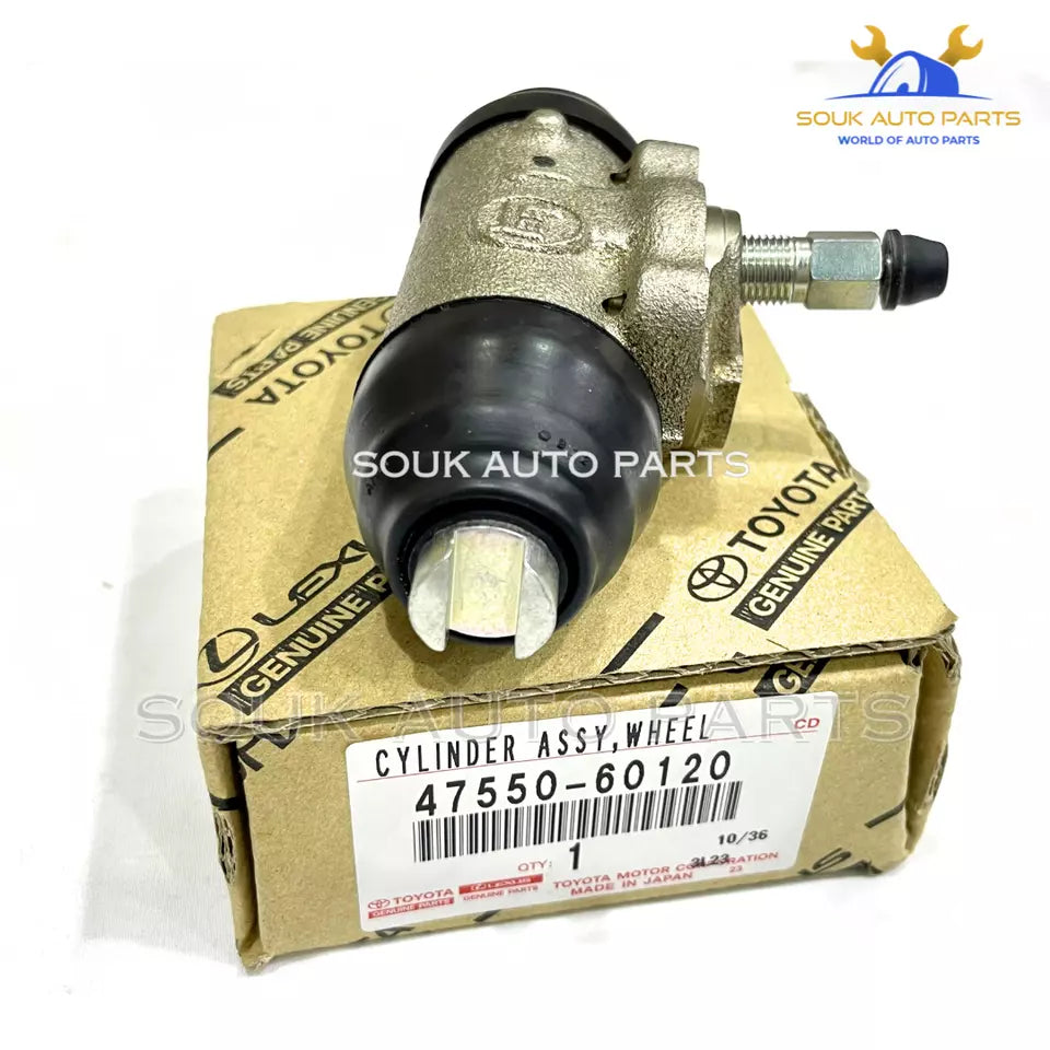 47550-60120 Genuine Toyota CYLINDER ASSY, RR WHEEL BRAKE (FRONT OR UPPER), RH/LH