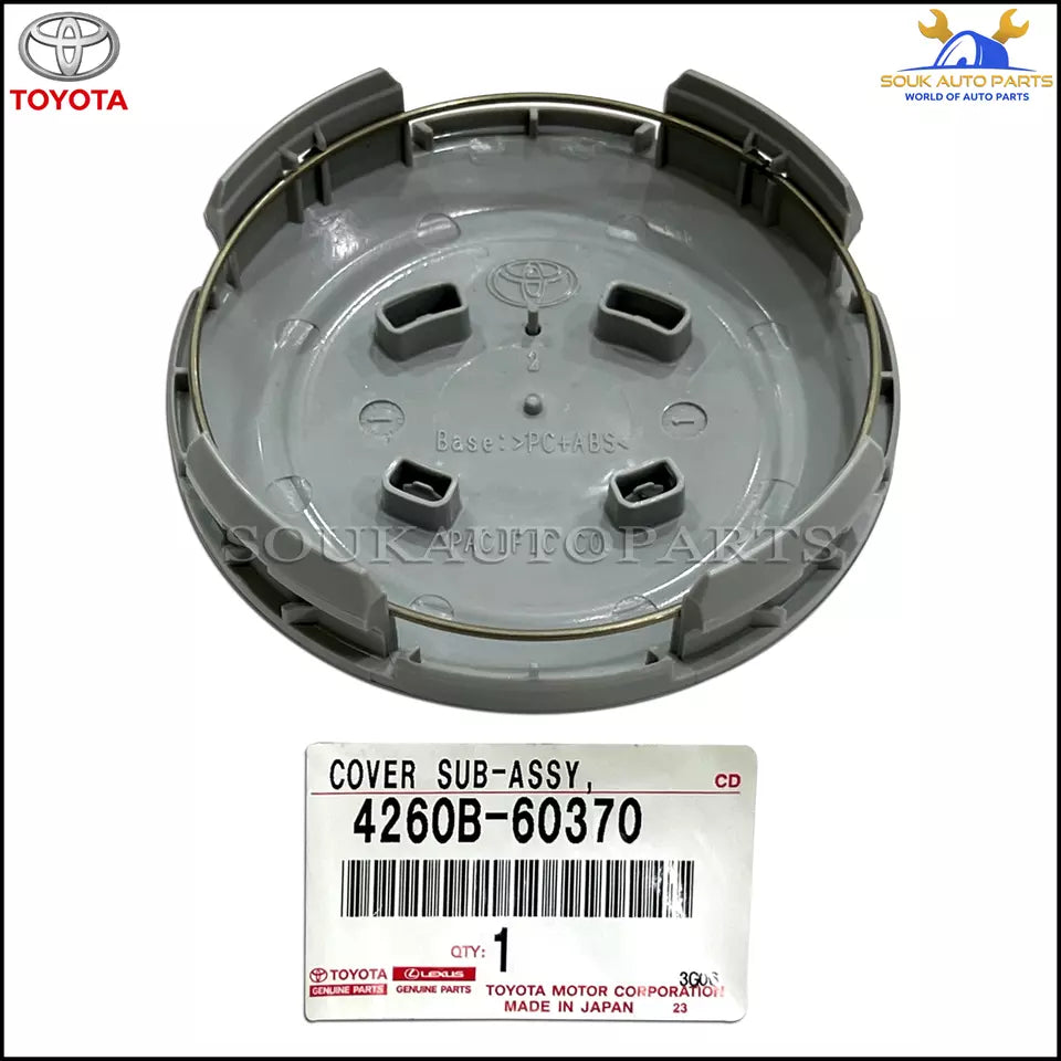 4260B-60370 Genuine Toyota ORNAMENT ASSY, WHEEL HUB SET OF 4 Pcs 4260B60370 OEM