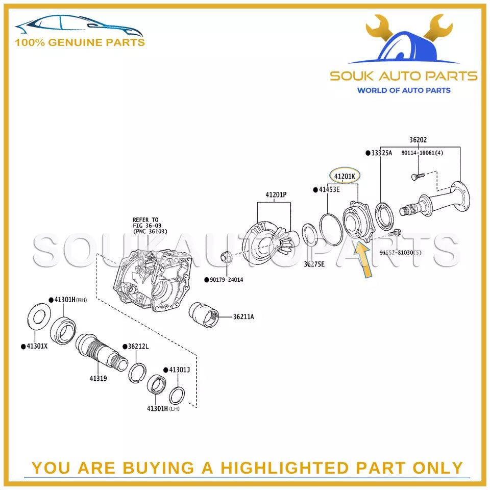 36250-42030 Genuine Toyota BEARING ASSY 3625042030 OEM AURIS C-HR SIENTA ESTIMA