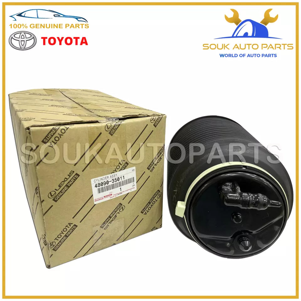 48090-35011 Genuine Toyota CYLINDER ASSY, PNEUMATIC, REAR LH 4RUNNER Lexus GX470