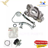 TIMING CHAIN KIT OIL &amp; WATER PUMP For Toyota 1ZZ-FE COROLLA RAV4 1.8Ltr