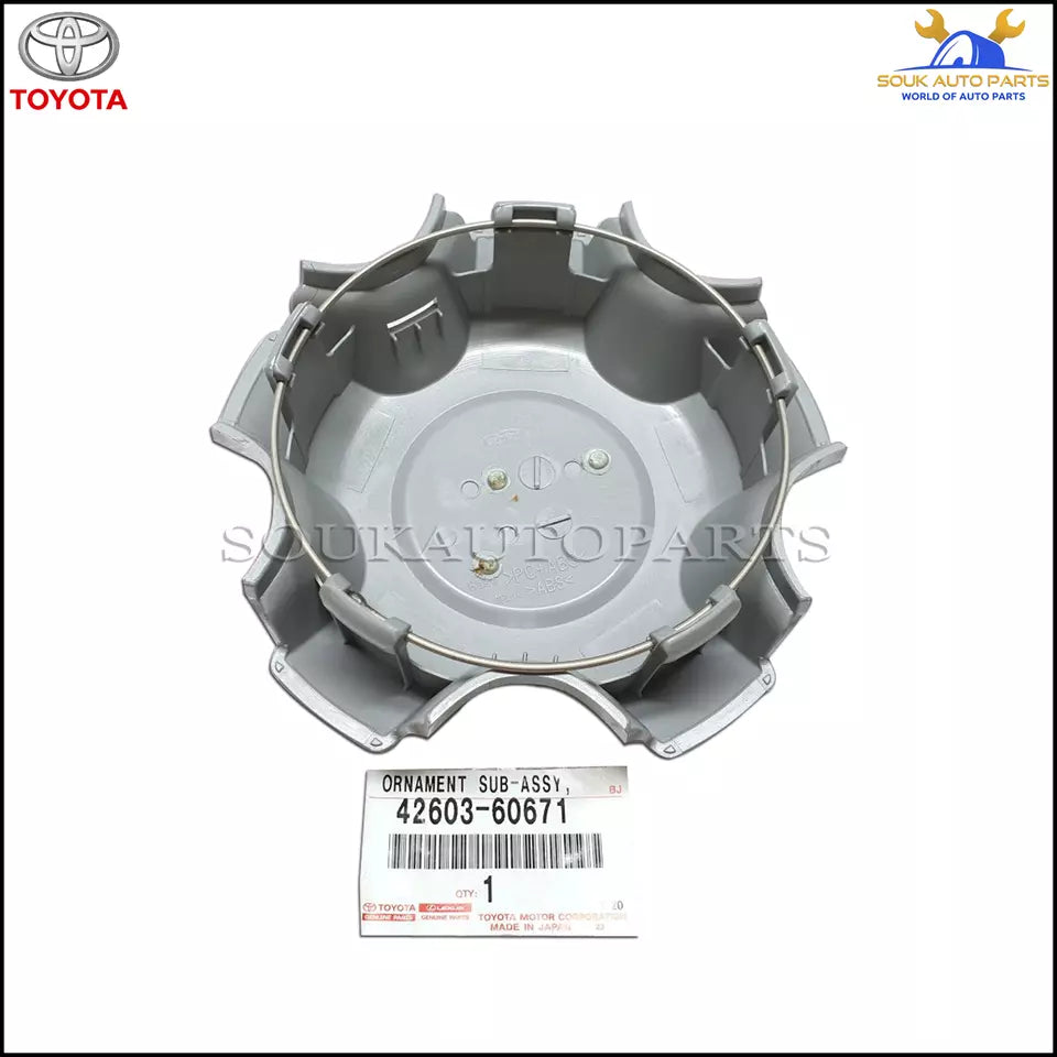 42603-60671 Genuine Toyota ORNAMENT SUB-ASSY, WHEEL HUB(FOR FRONT) 4260360671