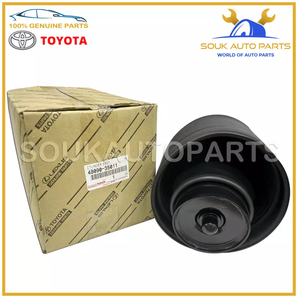 48090-35011 Genuine Toyota CYLINDER ASSY, PNEUMATIC, REAR LH 4RUNNER Lexus GX470