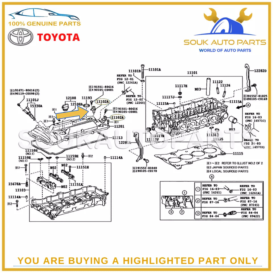 90919-05060 Genuine Toyota SENSOR, CAM POSITION, RH/LH 9091905060 OEM