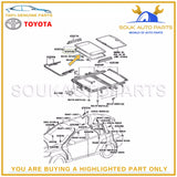 63251-48050 Toyota OEM Genuine WEATHERSTRIP, SLIDING ROOF RAV4 LEXUS RX450h