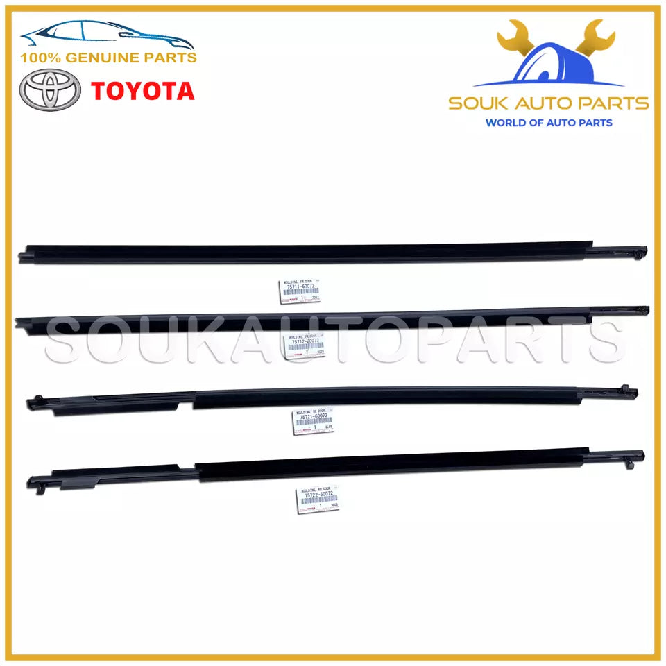 Genuine Toyota DOOR BELT MOULDING SET FOR LAND CRUISER PRADO OEM