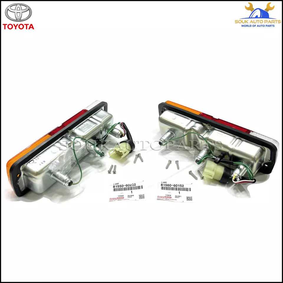 Toyota Genuine TAIL LIGHT LAMPS RH &amp; LH PAIR SET OEM LAND CRUISER