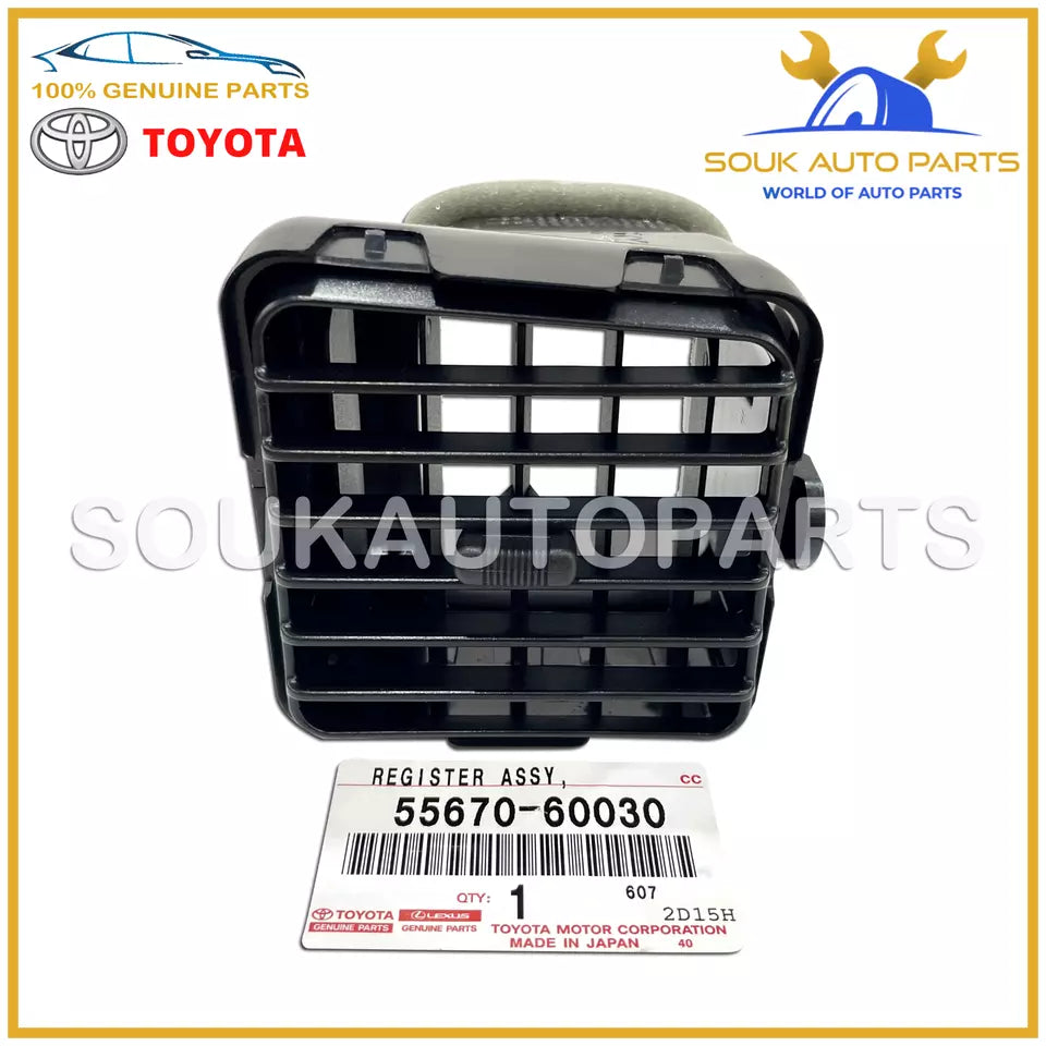 55670-60030 Genuine Toyota REGISTER ASSY, INSTRUMENT PANEL, NO.3 5567060030 OEM